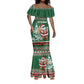 Personalized Afro Kenya Christmas Mermaid Dress African Santa -  Folk Pattern