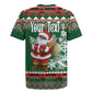 Personalized Afro Kenya Christmas Rugby Jersey African Santa -  Folk Pattern