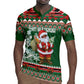 Personalized Afro Kenya Christmas Rugby Jersey African Santa -  Folk Pattern