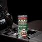 Personalized Afro Kenya Christmas Skinny Tumbler African Santa -  Folk Pattern