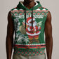 Personalized Afro Kenya Christmas Sleeveless Hoodie African Santa -  Folk Pattern - African Pride