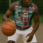 Personalized Afro Kenya Christmas Sleeveless Zip Hoodie African Santa -  Folk Pattern - African Pride