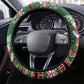 Afro Kenya Christmas Steering Wheel Cover African Santa -  Folk Pattern