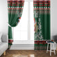 Personalized Afro Kenya Christmas Window Curtain African Santa -  Folk Pattern
