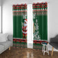 Personalized Afro Kenya Christmas Window Curtain African Santa -  Folk Pattern