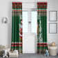 Personalized Afro Kenya Christmas Window Curtain African Santa -  Folk Pattern
