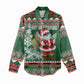 Personalized Afro Kenya Christmas Women Casual Shirt African Santa - Folk Pattern LT18