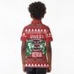 Afro Kenya Christmas Kid Polo Shirt Head Lion - Heri ya Krismasi