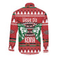 Afro Kenya Christmas Long Sleeve Button Shirt Head Lion - Heri ya Krismasi