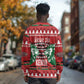 Afro Kenya Christmas Long Sleeve Shirt Head Lion - Heri ya Krismasi