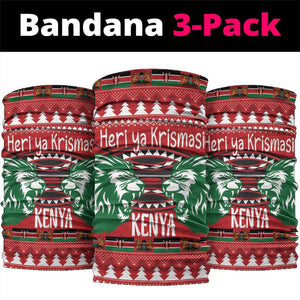 Afro Kenya Christmas Neck Gaiter Head Lion - Heri ya Krismasi LT18