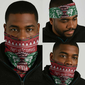 Afro Kenya Christmas Neck Gaiter Head Lion - Heri ya Krismasi LT18