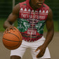 Afro Kenya Christmas Sleeveless Zip Hoodie Head Lion - Heri ya Krismasi - African Pride