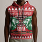 Afro Kenya Christmas Sleeveless Zip Hoodie Head Lion - Heri ya Krismasi - African Pride