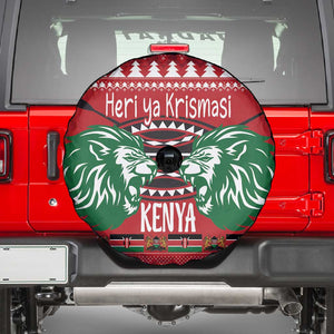 Afro Kenya Christmas Spare Tire Cover Head Lion - Heri ya Krismasi