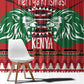 Afro Kenya Christmas Window Curtain Head Lion - Heri ya Krismasi