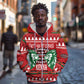 Afro Kenya Christmas Zip Hoodie Head Lion - Heri ya Krismasi