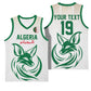 Custom World Football 2026 Algeria Basketball Jersey Les Fennecs Desert Fox Pride