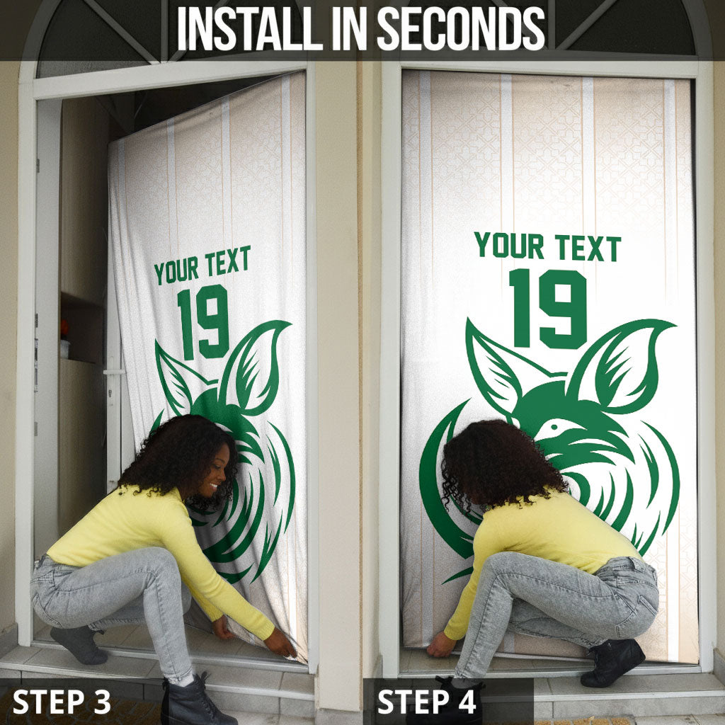 Custom World Football 2026 Algeria Door Cover Les Fennecs Desert Fox Pride