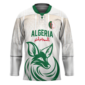 Custom World Football 2026 Algeria Hockey Jersey Les Fennecs Desert Fox Pride