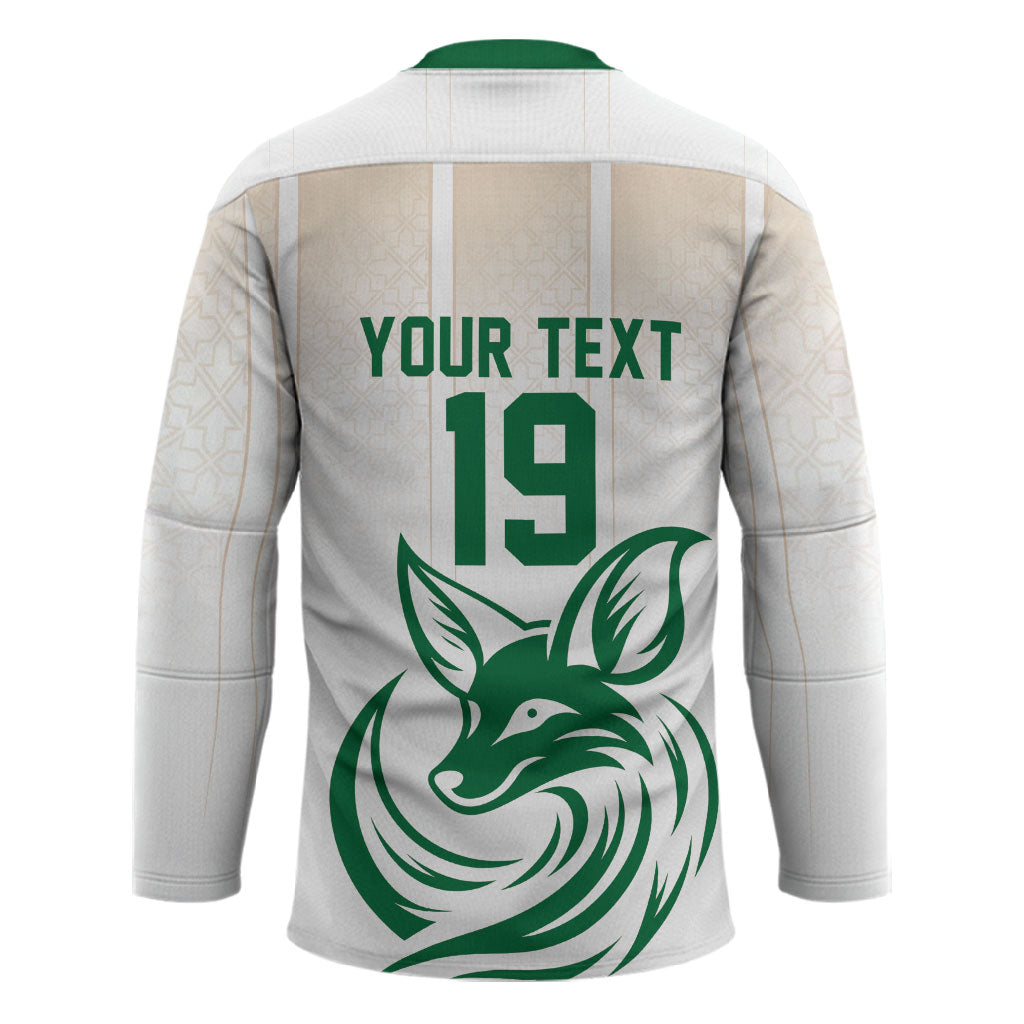 Custom World Football 2026 Algeria Hockey Jersey Les Fennecs Desert Fox Pride