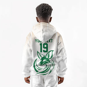 Custom World Football 2026 Algeria Kid Hoodie Les Fennecs Desert Fox Pride