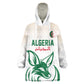 Custom World Football 2026 Algeria Kid Wearable Blanket Hoodie Les Fennecs Desert Fox Pride