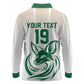 Custom World Football 2026 Algeria Long Sleeve Polo Shirt Les Fennecs Desert Fox Pride