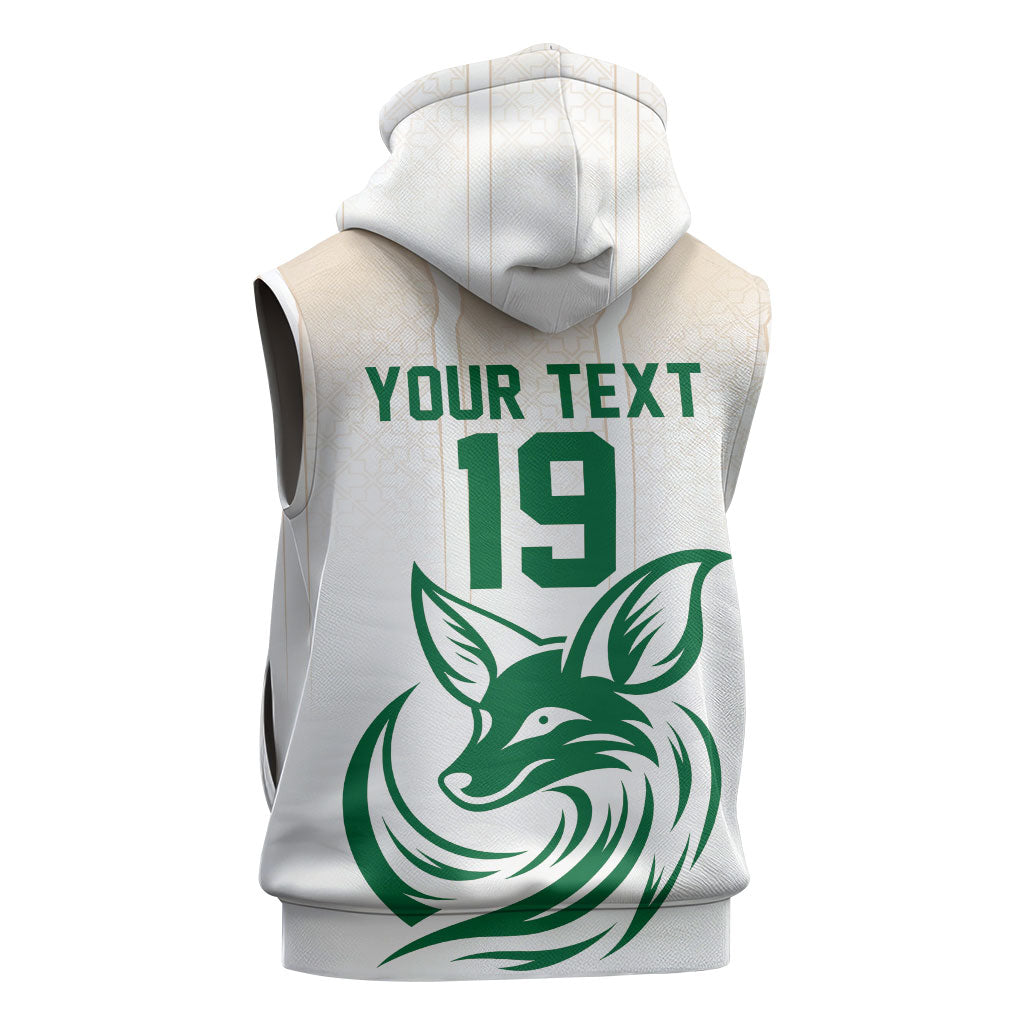 Custom World Football 2026 Algeria Sleeveless Hoodie Les Fennecs Desert Fox Pride