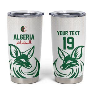Custom World Football 2026 Algeria Tumbler Cup Les Fennecs Desert Fox Pride