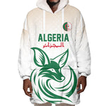 Custom World Football 2026 Algeria Wearable Blanket Hoodie Les Fennecs Desert Fox Pride