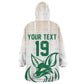 Custom World Football 2026 Algeria Wearable Blanket Hoodie Les Fennecs Desert Fox Pride