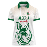 Custom World Football 2026 Algeria Women Polo Shirt Les Fennecs Desert Fox Pride