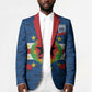 Cabo Verde Tubaroes Azuis Historic Debut 2026 Blazer Cape Verde Past and Present Flag Motif