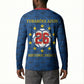 Cabo Verde Tubaroes Azuis Historic Debut 2026 Button Sweatshirt Cape Verde Past and Present Flag Motif