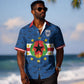 Cabo Verde Tubaroes Azuis Historic Debut 2026 Hawaiian Shirt Cape Verde Past and Present Flag Motif