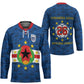 Cabo Verde Tubaroes Azuis Historic Debut 2026 Hockey Jersey Cape Verde Past and Present Flag Motif