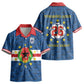 Cabo Verde Tubaroes Azuis Historic Debut 2026 Kid Hawaiian Shirt Cape Verde Past and Present Flag Motif