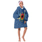 Cabo Verde Tubaroes Azuis Historic Debut 2026 Kid Wearable Blanket Hoodie Cape Verde Past and Present Flag Motif