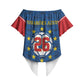 Cabo Verde Tubaroes Azuis Historic Debut 2026 Off Shoulder Wrap Waist Top Cape Verde Past and Present Flag Motif