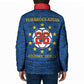 Cabo Verde Tubaroes Azuis Historic Debut 2026 Padded Jacket Cape Verde Past and Present Flag Motif