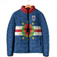 Cabo Verde Tubaroes Azuis Historic Debut 2026 Padded Jacket Cape Verde Past and Present Flag Motif