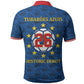 Cabo Verde Tubaroes Azuis Historic Debut 2026 Polo Shirt Cape Verde Past and Present Flag Motif