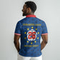 Cabo Verde Tubaroes Azuis Historic Debut 2026 Polo Shirt Cape Verde Past and Present Flag Motif