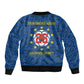 Cabo Verde Tubaroes Azuis Historic Debut 2026 Sleeve Zip Bomber Jacket Cape Verde Past and Present Flag Motif