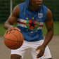 Cabo Verde Tubaroes Azuis Historic Debut 2026 Sleeveless Hoodie Cape Verde Past and Present Flag Motif
