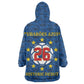 Cabo Verde Tubaroes Azuis Historic Debut 2026 Wearable Blanket Hoodie Cape Verde Past and Present Flag Motif