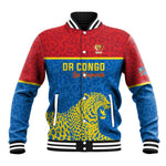 Custom World Football 2026 DR Congo Baseball Jacket Roar of Les Leopards