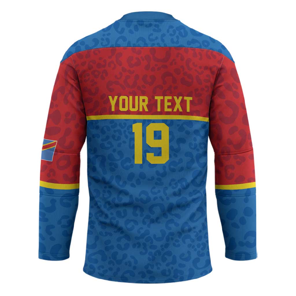 Custom World Football 2026 DR Congo Hockey Jersey Roar of Les Leopards