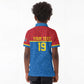 Custom World Football 2026 DR Congo Kid Polo Shirt Roar of Les Leopards
